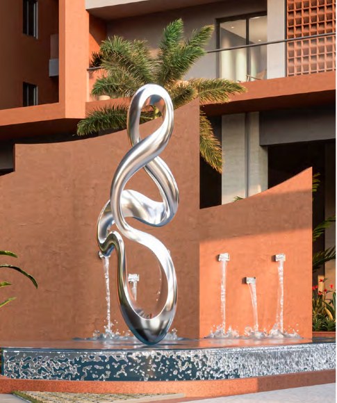 Fern courtyard water feature